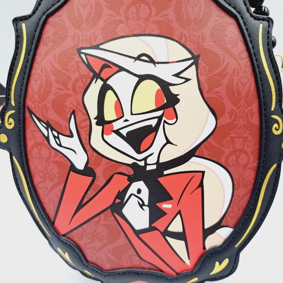 Hazbin Hotel Charlie & Vaggie Filigree Frame Double-Sided Crossbody Bag - Picture 3 of 12